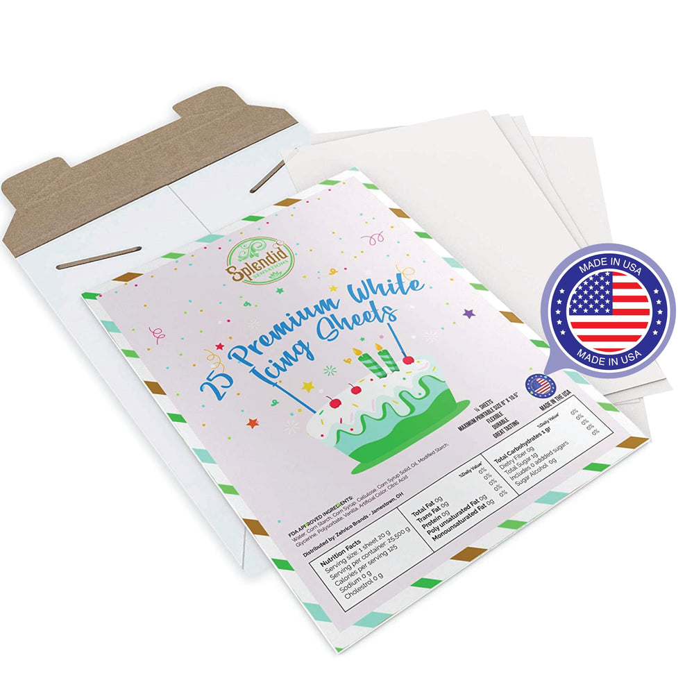 Splendid Sensations front pack showing 25-count sheets and clear branding benefits