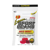 SPORT BEANS front packaging showing 6-count pouches and branding benefit portable fuel