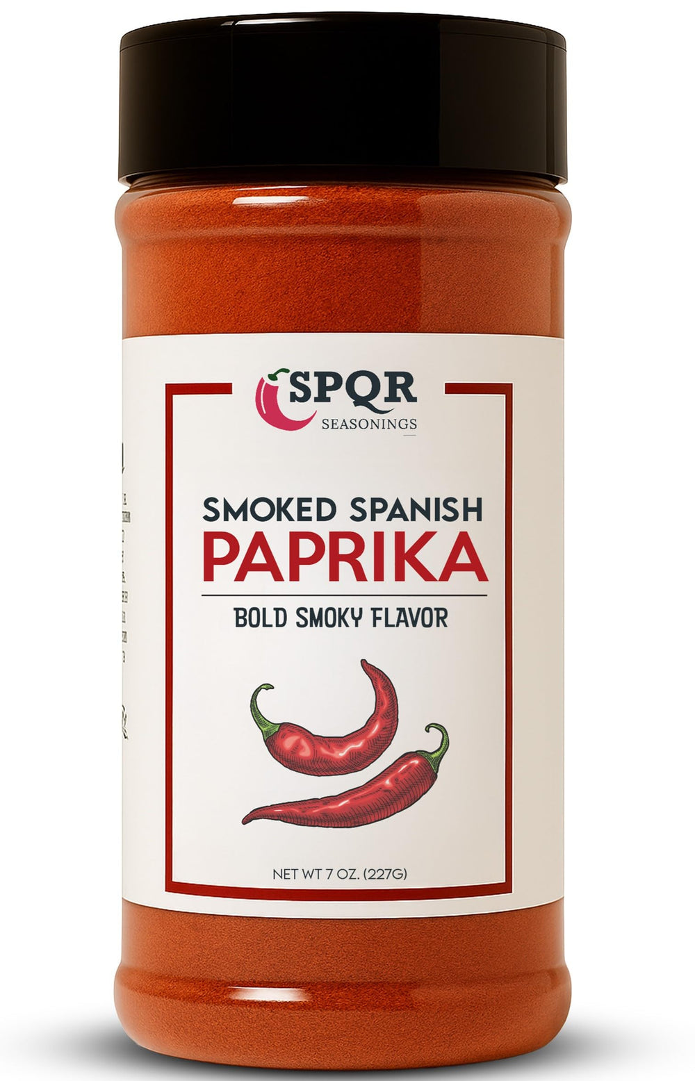 SPQR Seasonings jar front view showing bold smoked paprika and kitchen benefit