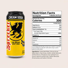 Sprecher cream soda float over vanilla ice cream illustrating dessert pairing