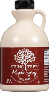 Spring Tree front bottle 32oz showing label and easy-pour neck for convenience