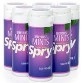 Spry berry blast front tin showing label and compact design for portability