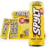 Spylt front packaging showing bottle and branding, clear protein benefits