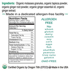 St. Claire's Organics tin held in hand to show size and pocket-ready portability
