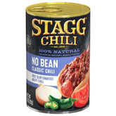 STAGG front can image showing label and size for easy identification