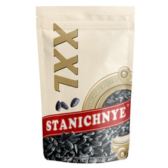 Stanichnye front packaging showing 400 g resealable bag and kosher label, keeps seeds fresh
