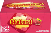 Starburst FaveREDS front packaging showing bold red packs and brand promise