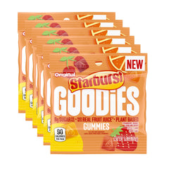 Starburst Goodies front packaging showing brand and flavor assortment benefit