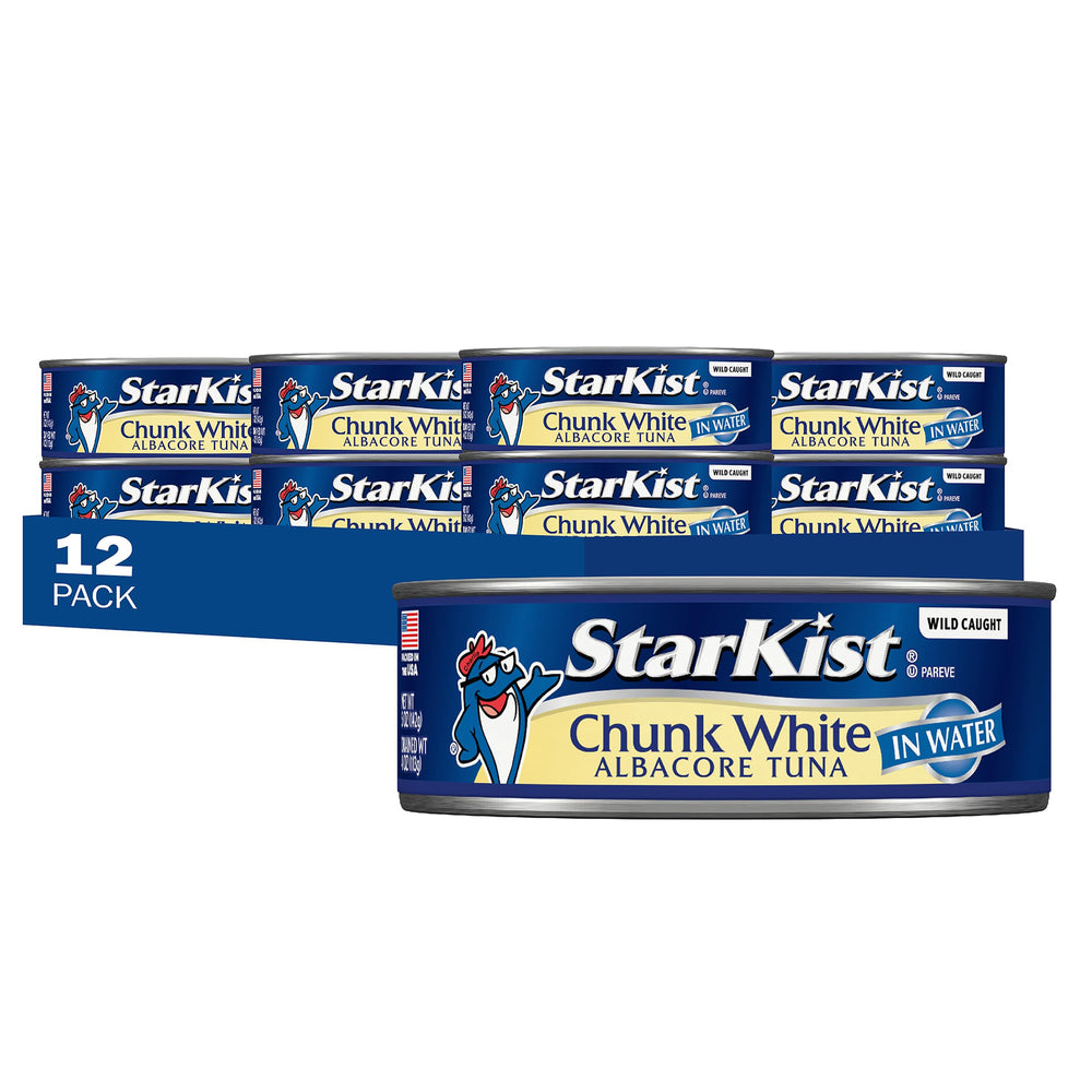 StarKist front packaging showing 12-pack convenience and pantry-ready protein