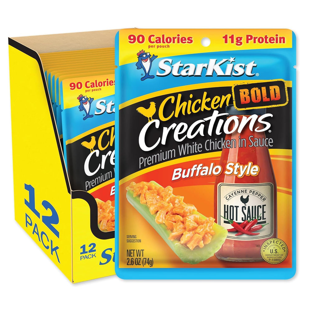 StarKist front packaging showing bold buffalo pouch and branding for easy identification