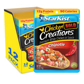StarKist front packaging showing bold chipotle and 12-pack convenience