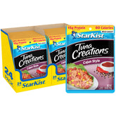 StarKist front packaging showing Cajun Style pouch and label benefits