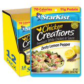 StarKist front packaging showing Zesty Lemon Pepper flavor and benefits