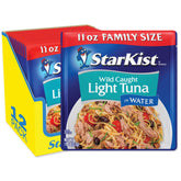 StarKist front pouch packaging showing brand and 11 oz size, convenient storage benefit