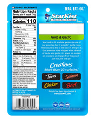 StarKist close-up of tuna flakes and herbs, showcasing texture and flavor