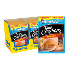 StarKist honey BBQ front packaging showing 24-pack convenience and flavor