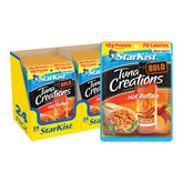 StarKist front pouch showing bold hot buffalo flavor and easy portability