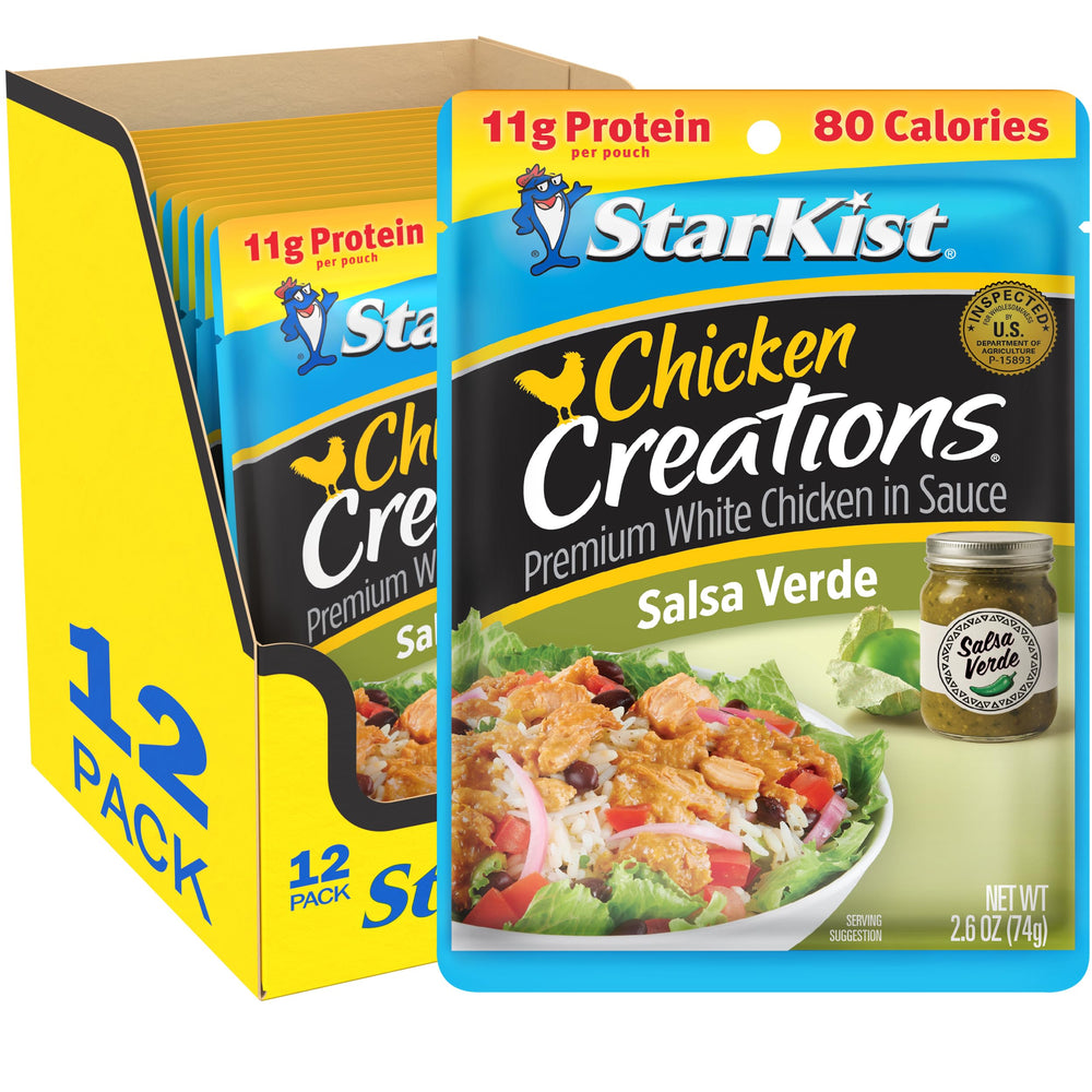 StarKist pouch front packaging showing salsa verde flavor and convenience