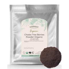 Starwest Botanicals front bag view showing product name and organic badge for trusted sourcing