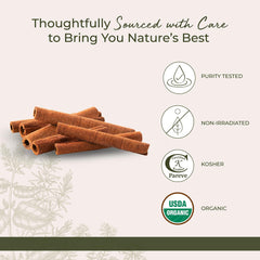 Starwest Botanicals cinnamon stick infusing in a mug adding warm beverage flavor