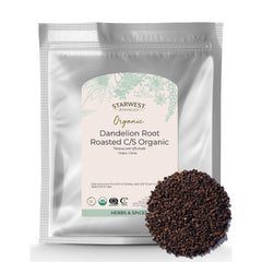Starwest Botanicals front packaging showing 1 lb bag and organic label benefit