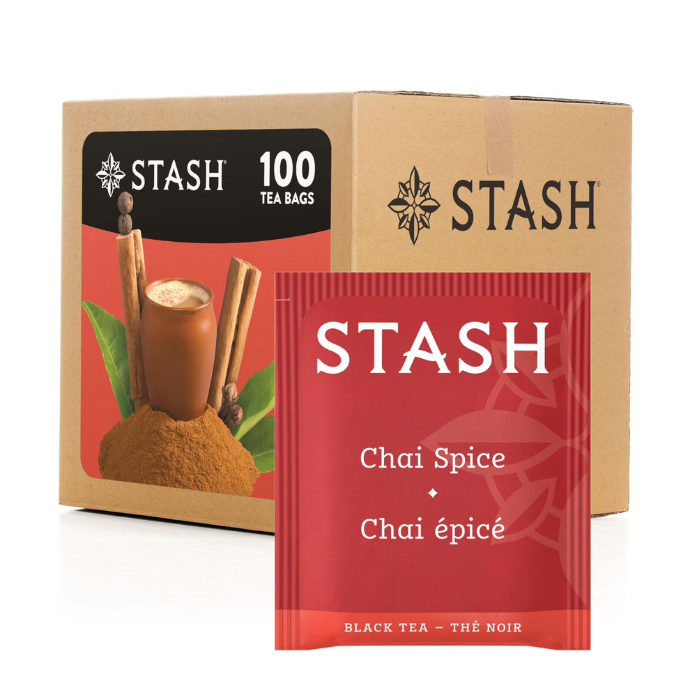 Stash chai spice box front view showing packaging and branding for quick selection