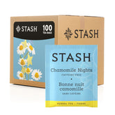 Stash front packaging showing Chamomile Nights and box quantity for calm evenings