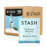 Stash front packaging showing festive box and benefit of large supply