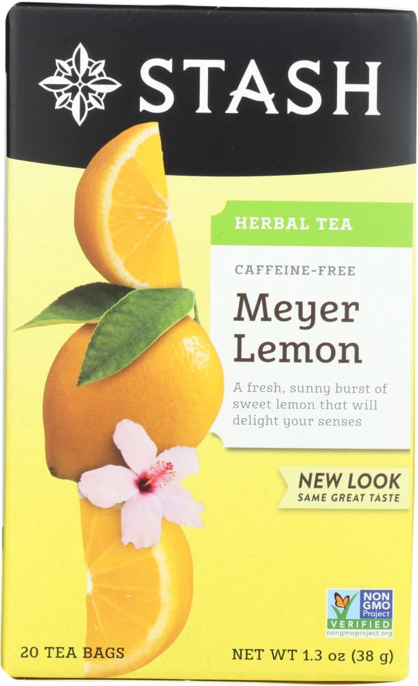 Stash Meyer Lemon front box showing 20-count packaging and savings
