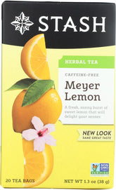 Stash Meyer Lemon front box showing 20-count packaging and savings