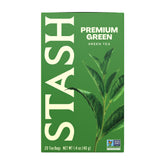 Stash premium green tea front box showing branding and quantity, easy identification