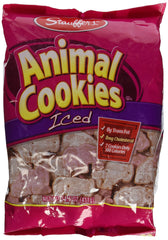 STAUFFERS front box view showing iced animal cookies for easy party snacking