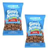 Stauffer's front packaging showcasing the cocoa animal cookies and convenient bulk size