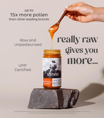 Steens close-up of raw honey texture highlighting natural crystals and rich mouthfeel