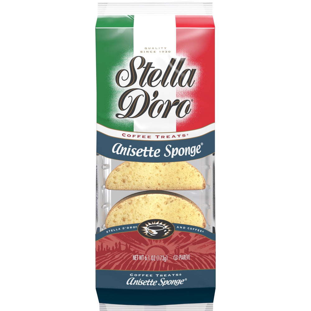 Stella D'oro front packaging showing product and serving suggestion