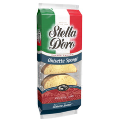 Stella D'oro pack contents beside a hand for size and portion