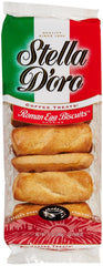 Stella D'oro front packaging showing 12 oz box, clear branding and serving suggestion
