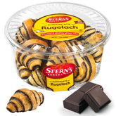 Stern's Bakery front packaging showing sealed 12 oz rugelach, ready to serve