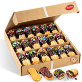 Stern’s Bakery gift basket front view showcasing elegant presentation and fresh cookies
