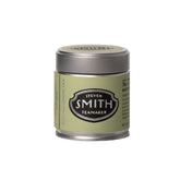 STEVEN SMITH TEAMAKER front tin view showing premium matcha branding and freshness