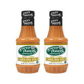 Sticky Fingers front label showing Carolina Classic mustard barbecue sauce and brand