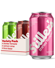 STILLER'S variety pack front view showing three flavors and packaging benefit