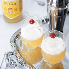 ChromaCast Stirrings served in cocktail glass with garnish showing ready-to-serve appeal