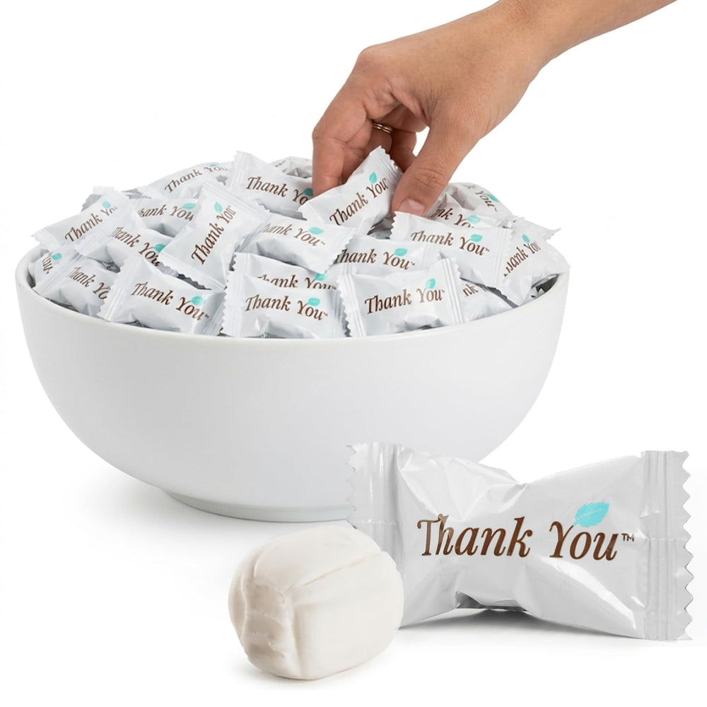 Stock Your Home front packaging showing 125-count bag and Thank You wrappers