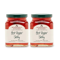 Stonewall Kitchen jar front view showing label and two‑jar pack benefit