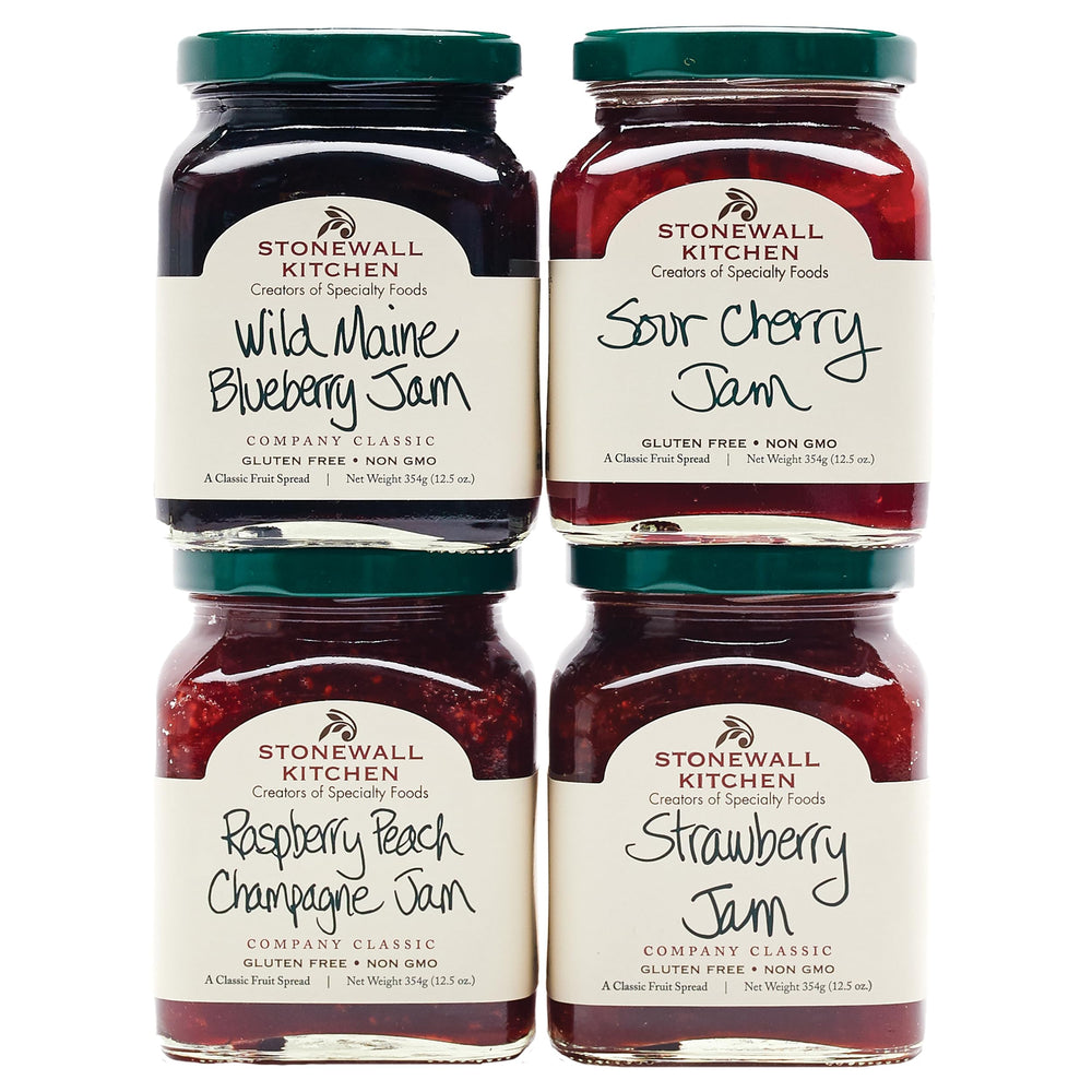 Stonewall Kitchen jam collection front packaging showing elegant gift presentation and quality