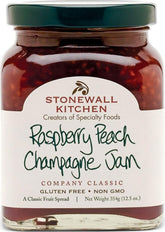 Stonewall Kitchen jar front showing jam and elegant label, gifting appeal