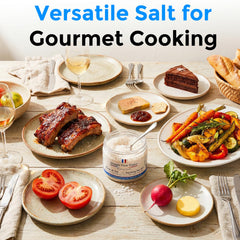 Straight from France sprinkled fleur de sel on grilled fish adding bright finish and flavor benefit