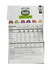 Stretch Island unwrapped fruit leather strip close-up showing soft texture and chewability