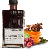 Strongwater front packaging showing smoky Old Fashioned mix and serving count